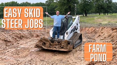 how to dig a hole with a skid steer|youtube skid steer loader.